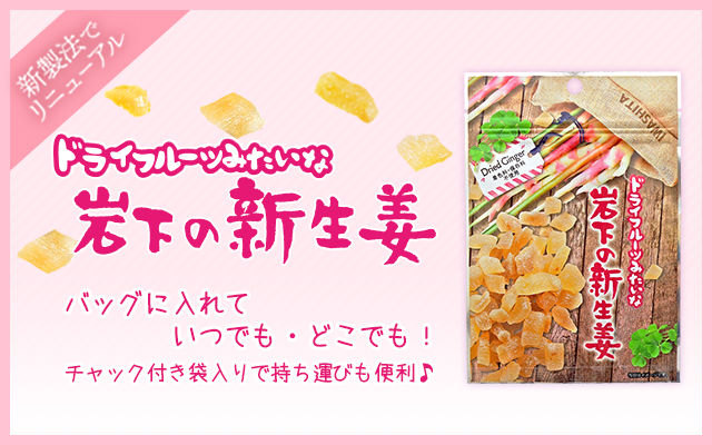 ドライフルーツみたいな岩下の新生姜 20g|商品情報